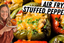 Συνταγή με γεμιστές πιπεριές στο Airfryer